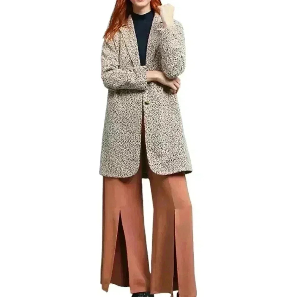 Anthropologie Cartonnier Rowan Leopard Jacket Size M